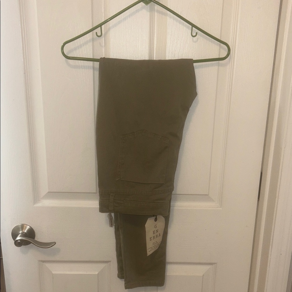 GENERRA Olive Green Denim Pants